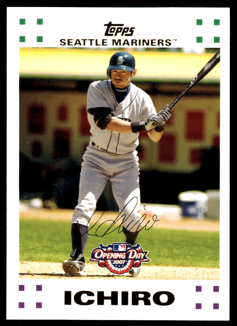 2007 Topps Opening Day Baseball Ichiro Suzuki Seattle Mariners
