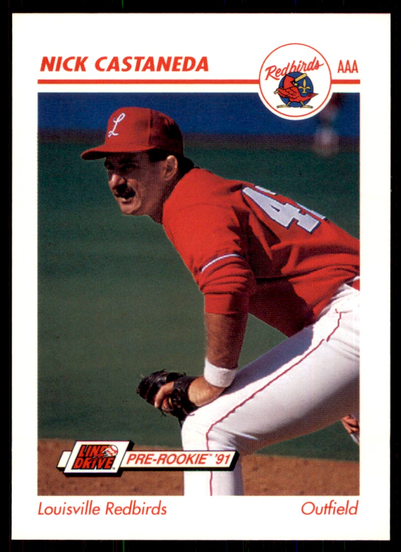 1991 Line Drive AAA Nick Castaneda Louisville Redbirds #228 | eBay