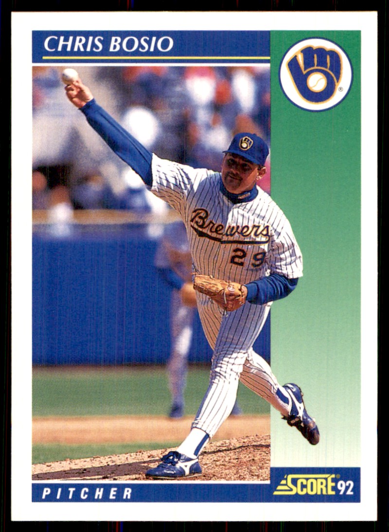 1992 Score Chris Bosio Milwaukee Brewers #37 | eBay