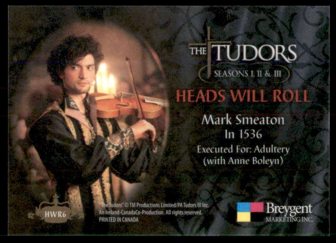 2011 The Tudors Seasons One Two And Three Heads Will Roll Mark