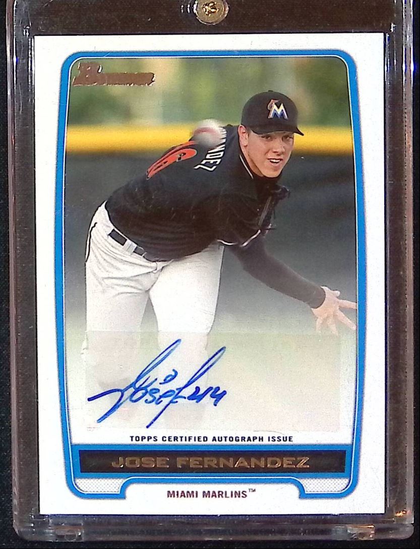 Miami Marlins Jose Fernandez autograph auto signed 2012 Bowman certified  card - Baseball Slabbed Autographed Cards at 's Sports Collectibles  Store