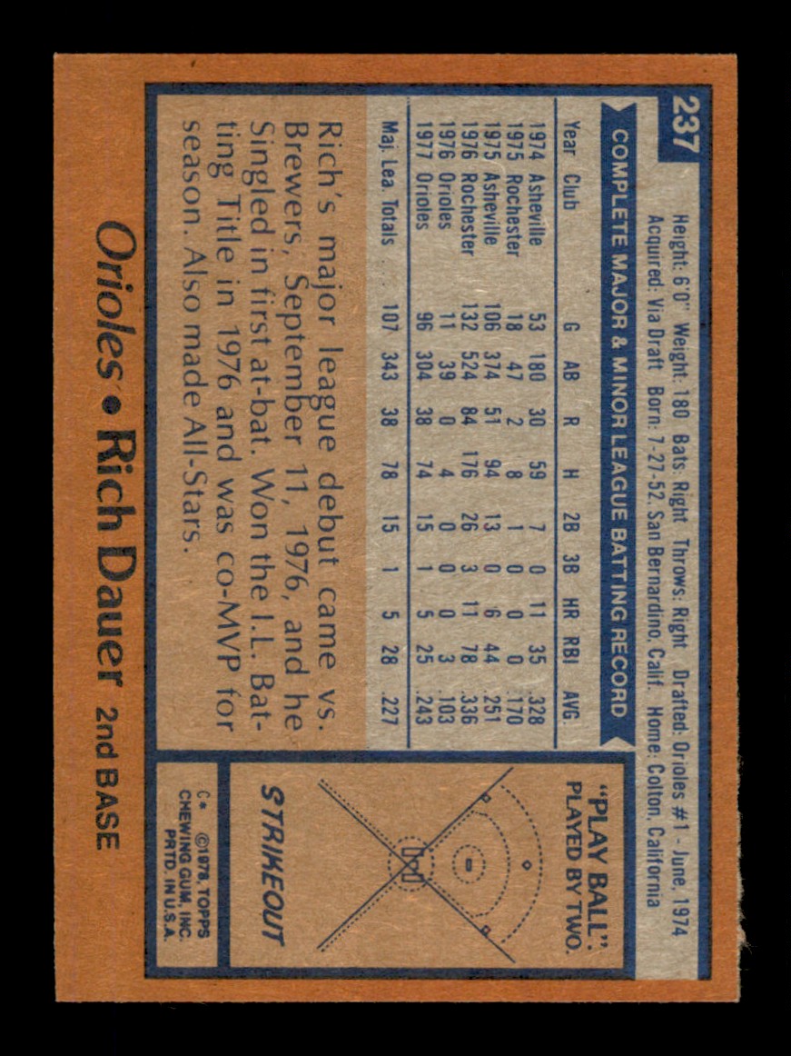 Topps Baseball #1-250 1978 - TÚ ELIGES - Completa tu conjunto - Imagen 473 de 499