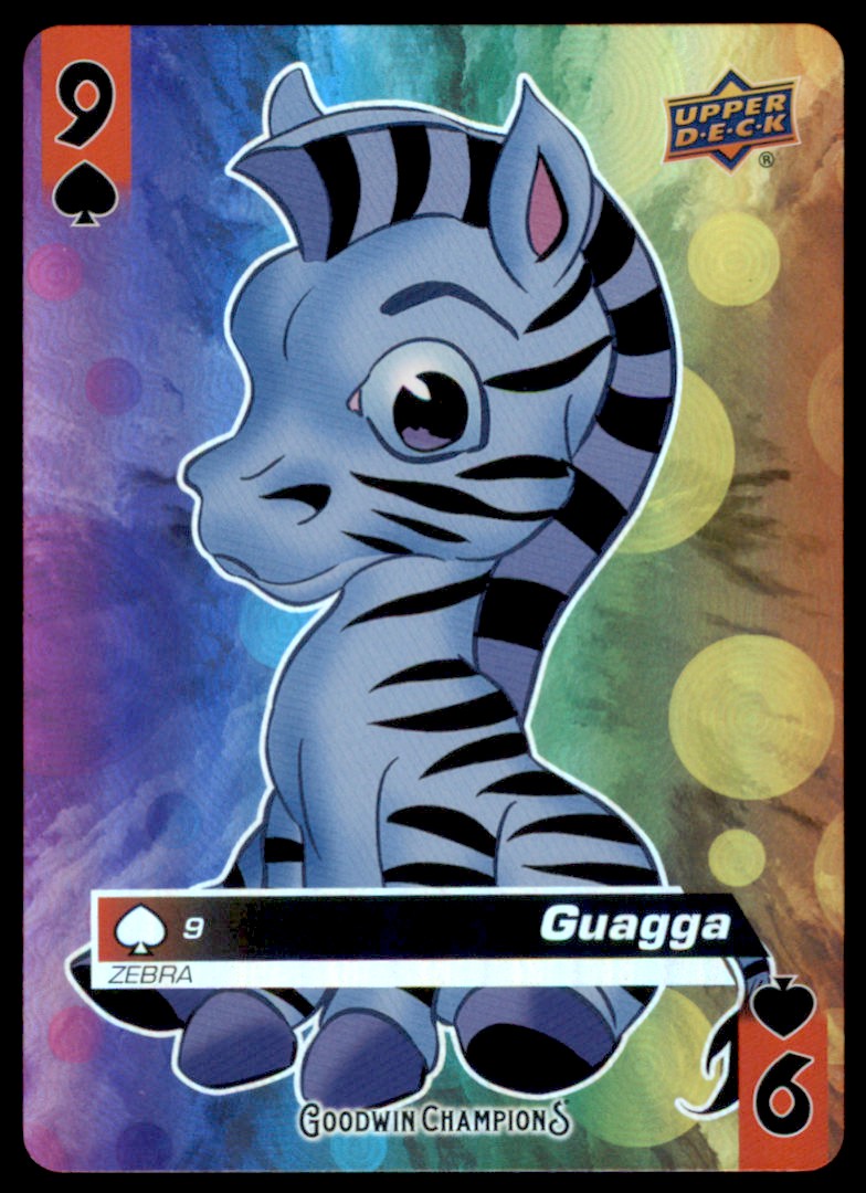 2021 Goodwin Champions Playing Cards #9 SPADES Guagga Zebra