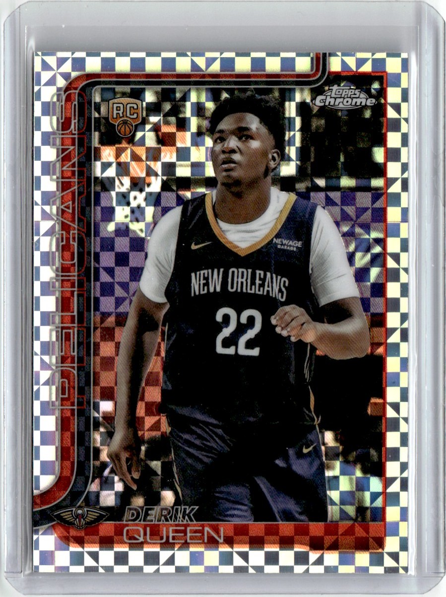 2025-26 Topps Chrome NBA X-Fractor Derik Queen RC New Orleans