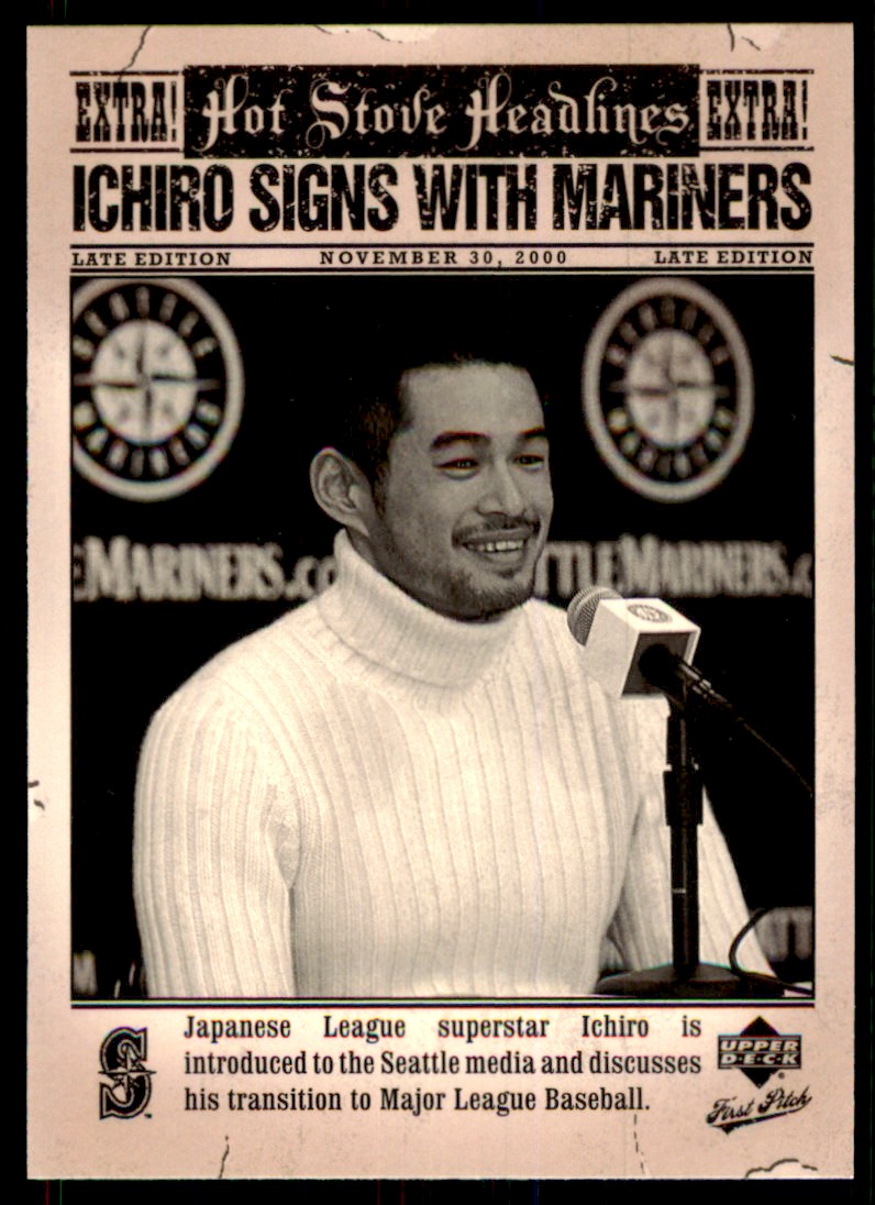2006 Upper Deck First Pitch Hot Stove Headlines Ichiro Suzuki