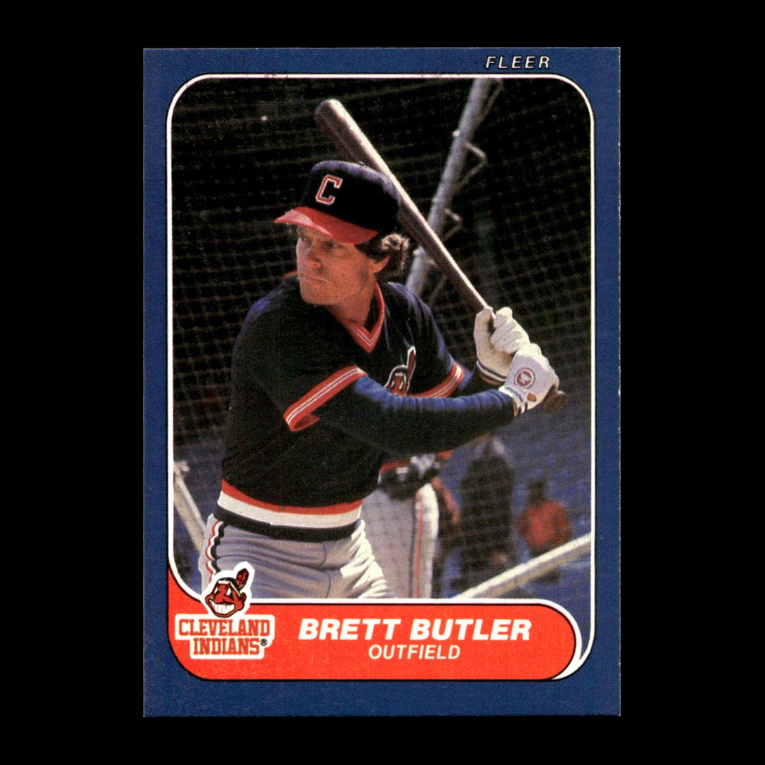 1986 Fleer 81 Brett Butler #581 on Kronozio