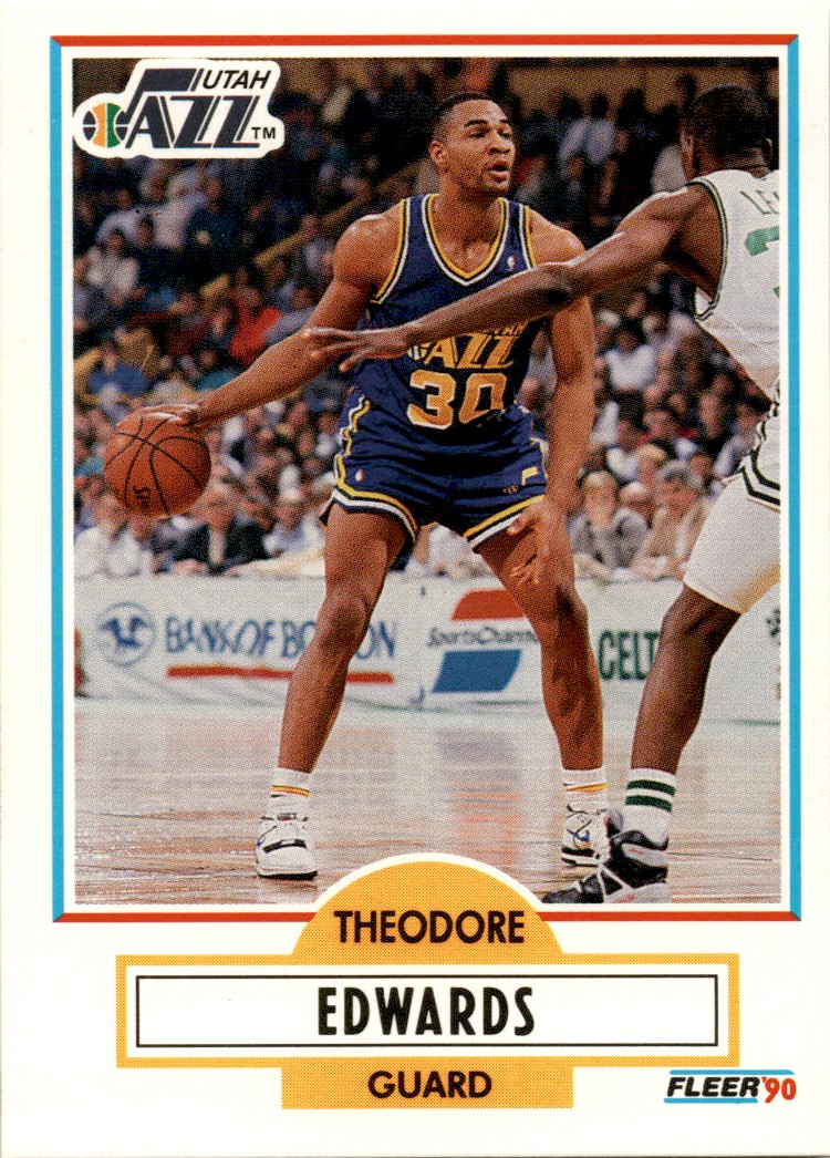 1990-91 Fleer Theodore Edwards #185
