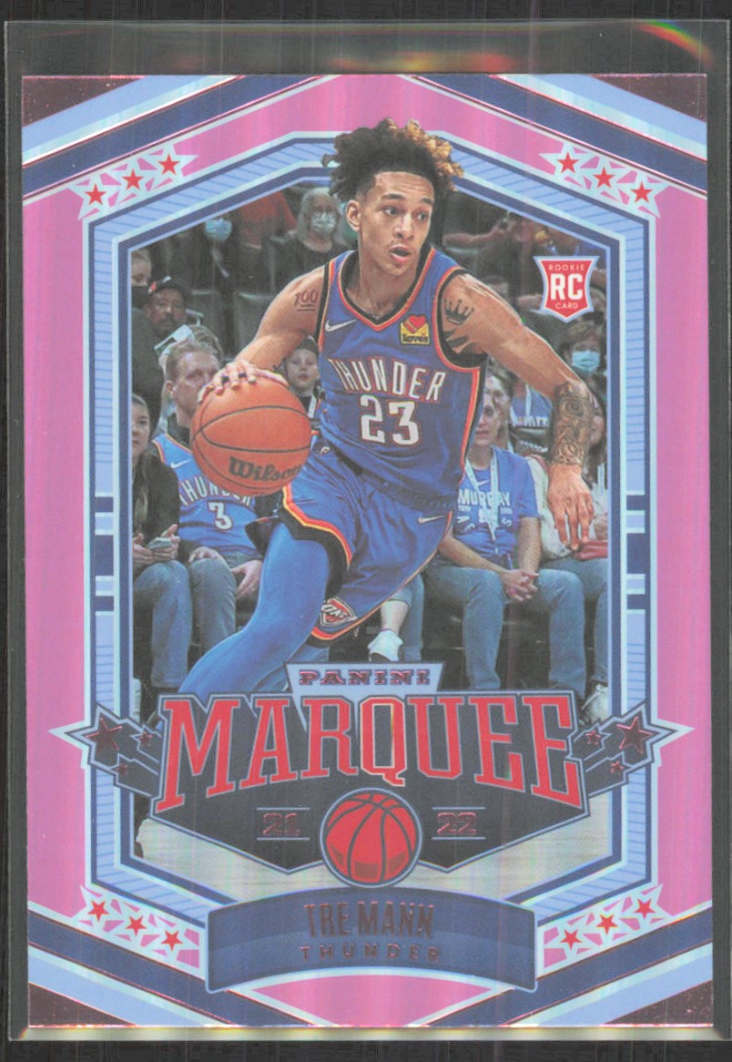 trynページ 2021-22 Panini Chronicles Pink Marquee Tre Mann Rookie #346 | eBay