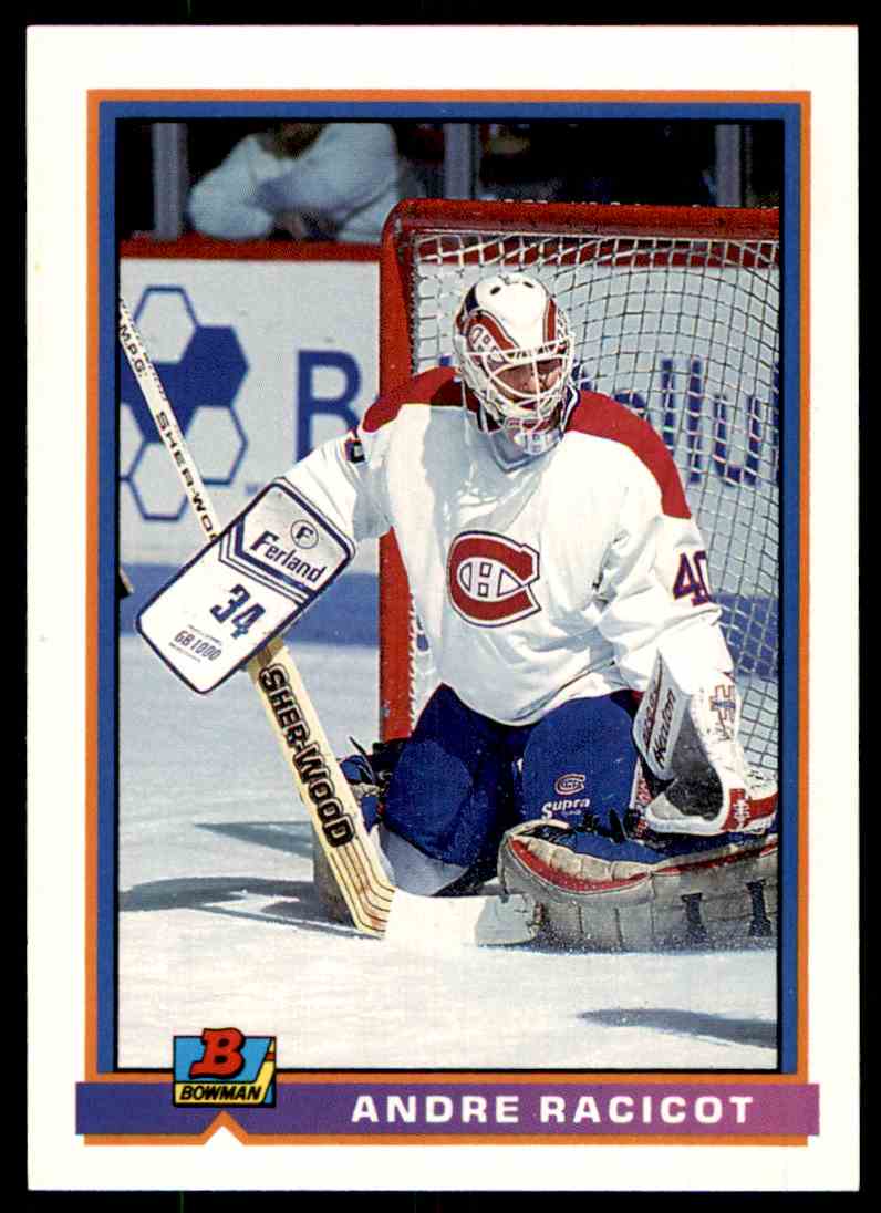 1991-92 Bowman Andre Racicot #337