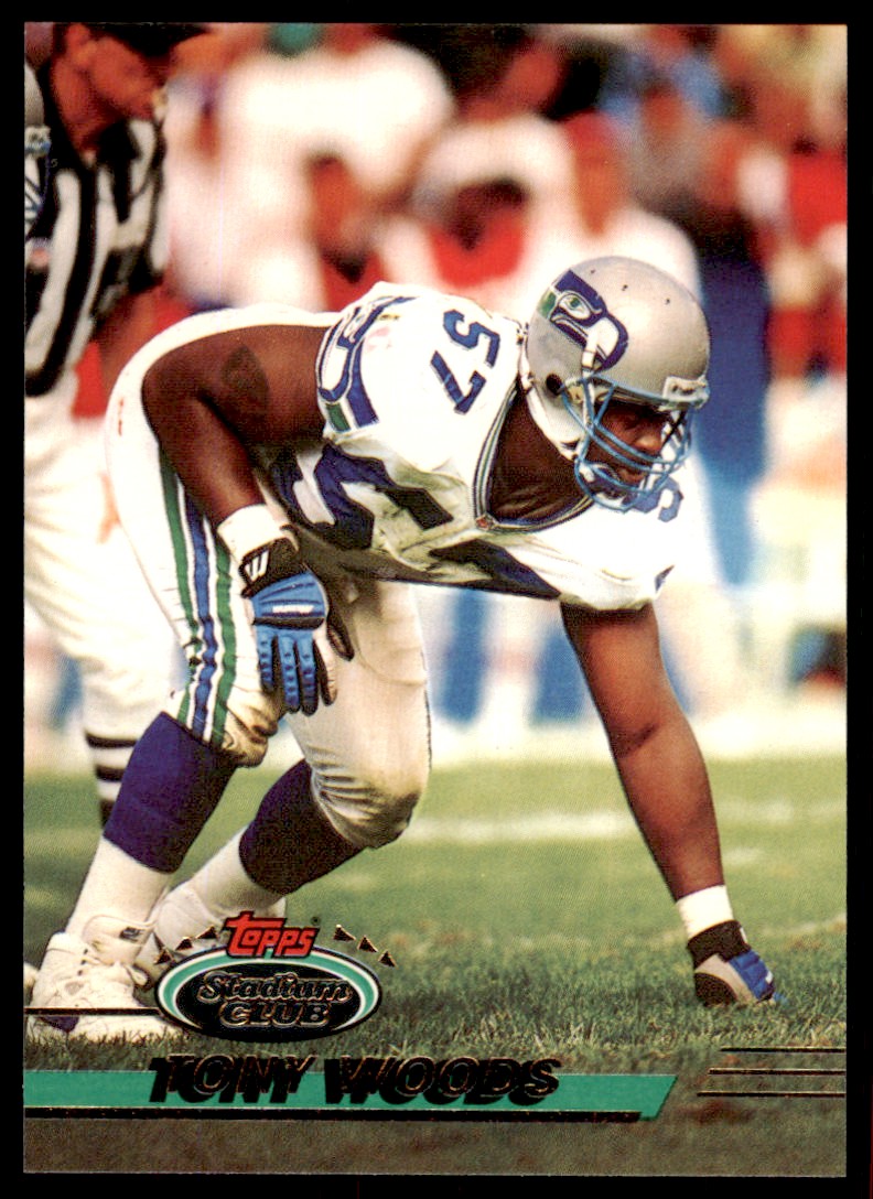 1993 STADIUM CLUB. TONY WOODS SEATTLE SEAHAWKS #209 | eBay