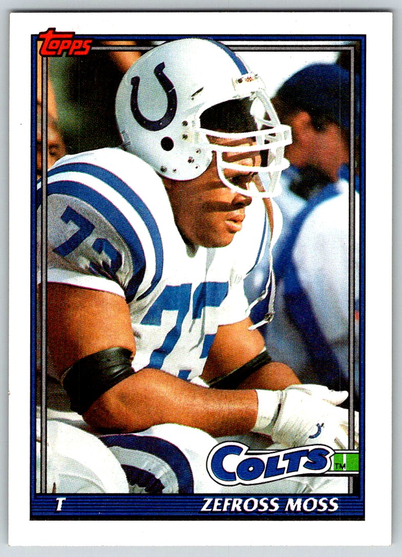 1991 TOPPS ZEFROSS MOSS INDIANAPOLIS COLTS #336 | eBay