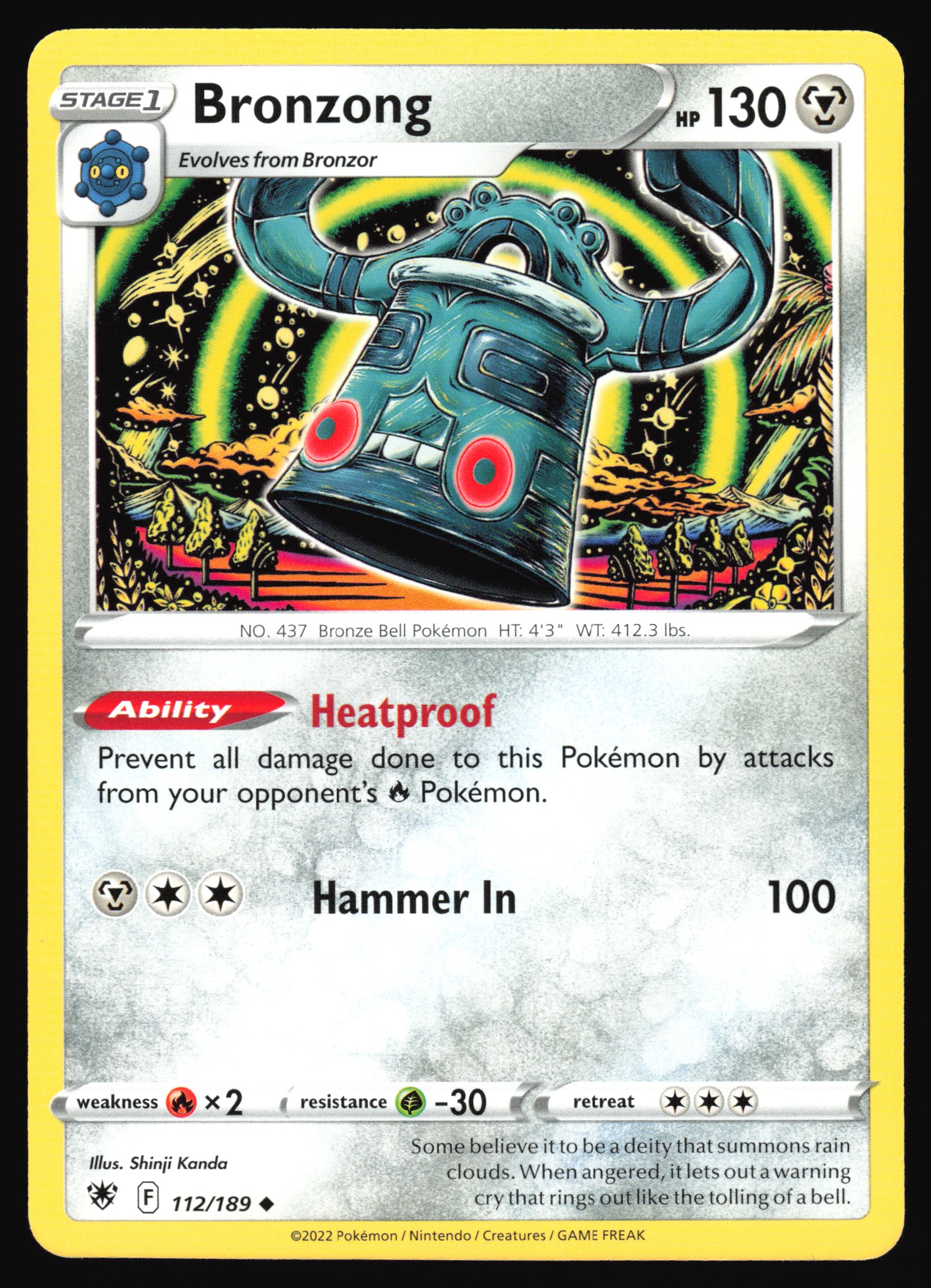 2022 Pokemon TCG Bronzong Astral Radiance on Kronozio