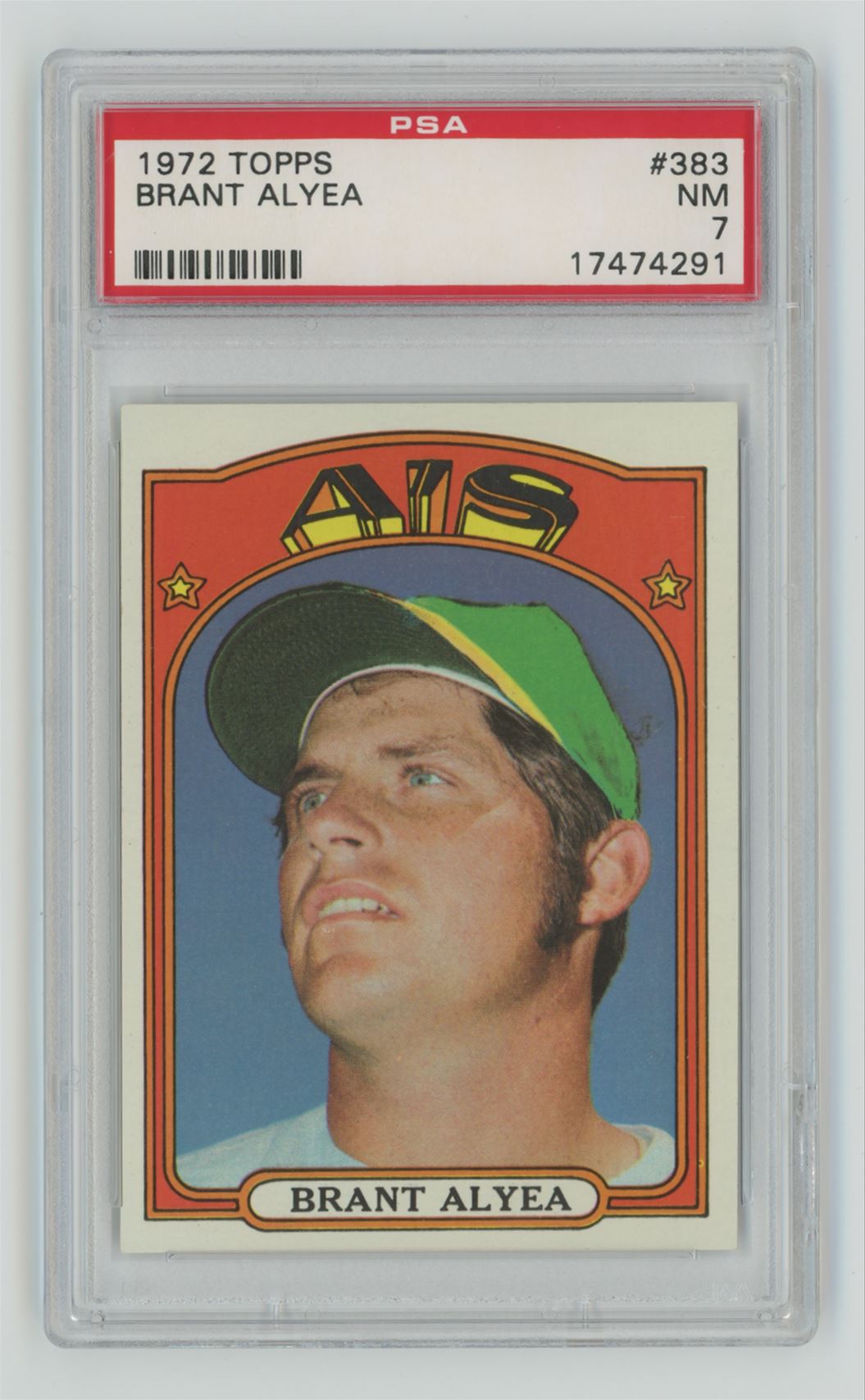 1972 Topps Brant Alyea PSA 7 Oakland Athletics #383 | eBay