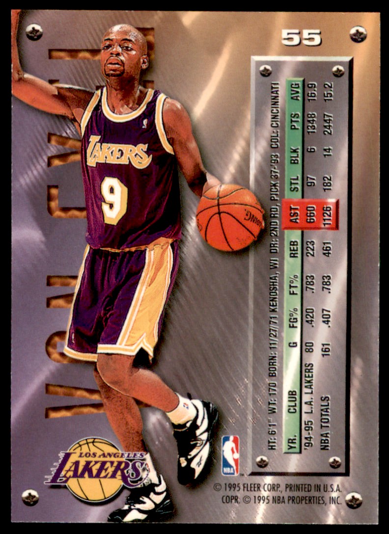 1995-96 Fleer Metal #55 Nick Van Exel Los Angeles Lakers | eBay