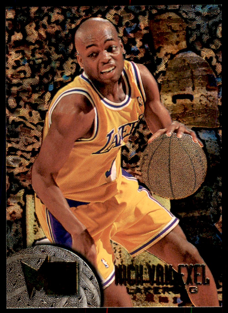 イーダ・ヴァリッキオ「ハッピーツインバスケット」AP版 額装 1995-96 Fleer Metal #55 Nick Van Exel Los Angeles Lakers | eBay