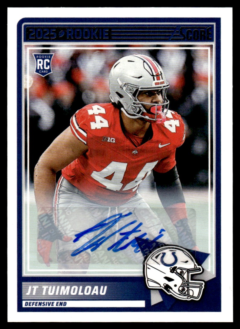 2025 Score Base Rookie Signatures JT Tuimoloau Rookie Auto
