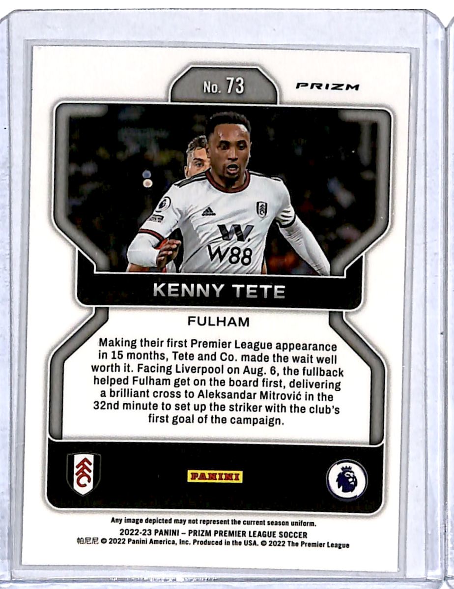 2022 Panini Prizm Premier League Silver Prizm Kenny Tete #73 card back image