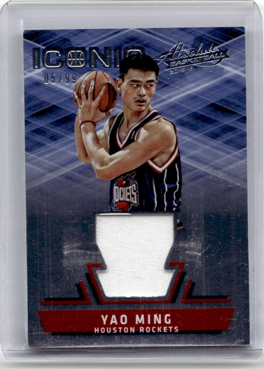 2015-16 Panini Absolute Iconic Materials Yao Ming /99 Houston