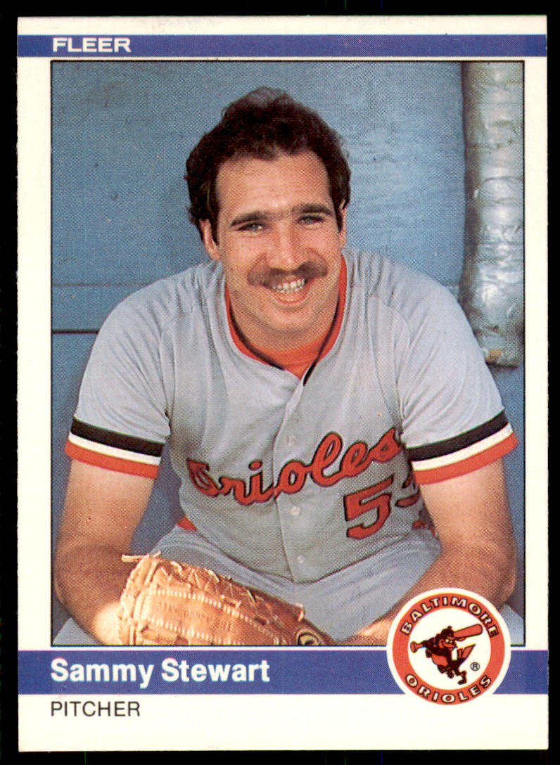 1984 Fleer MLB Sammy Stewart #22