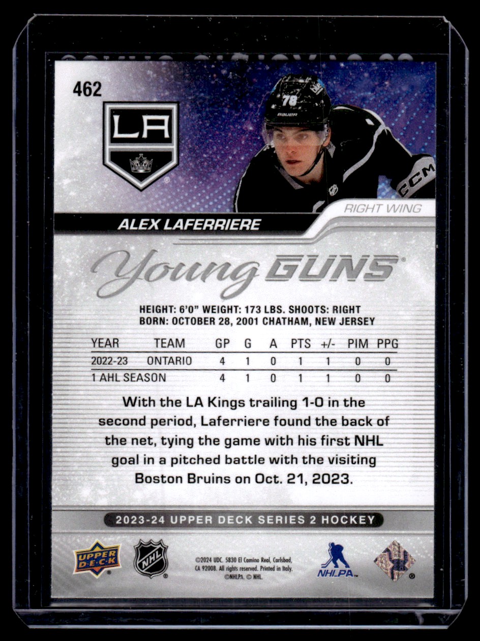 2023-24 Upper Deck Young Guns Alex Laferriere Rookie #462 Los