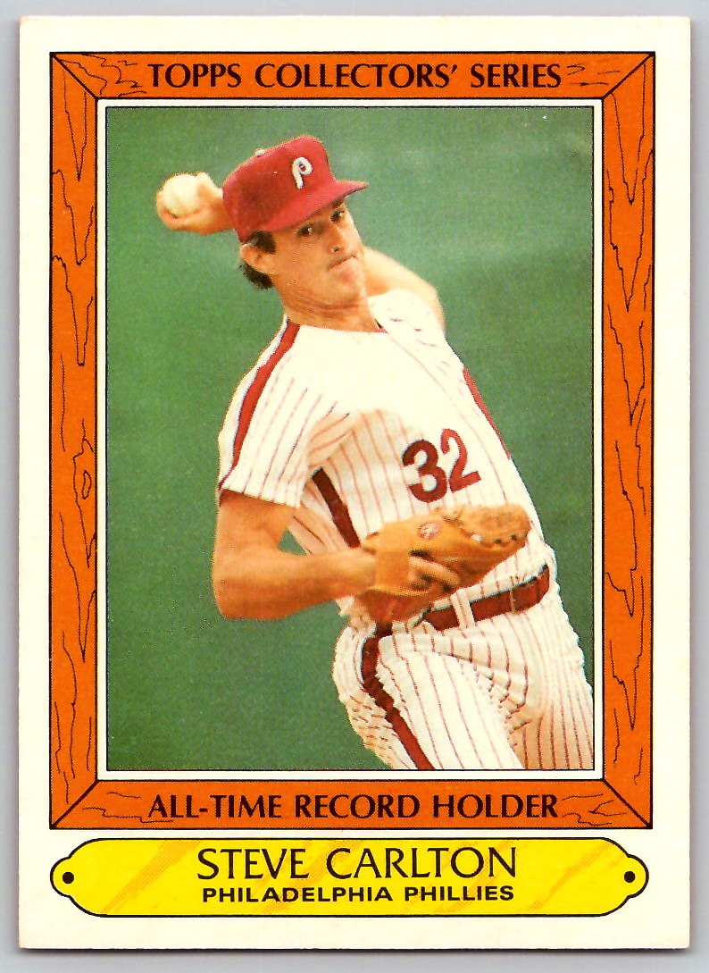 1985 Topps Woolworth All-Time Record Holders Steve Carlton #6