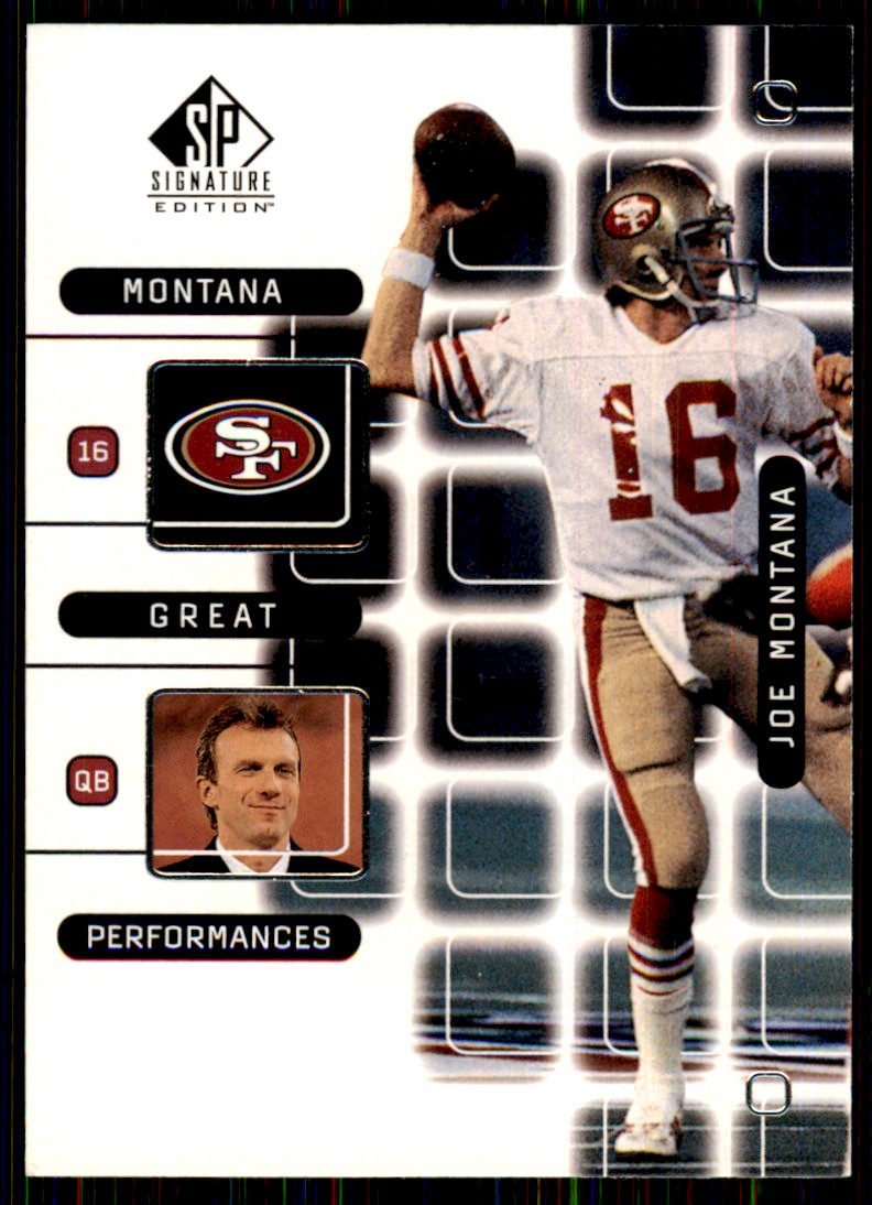 1999 SP Signature Montana Great Performances Joe Montana San