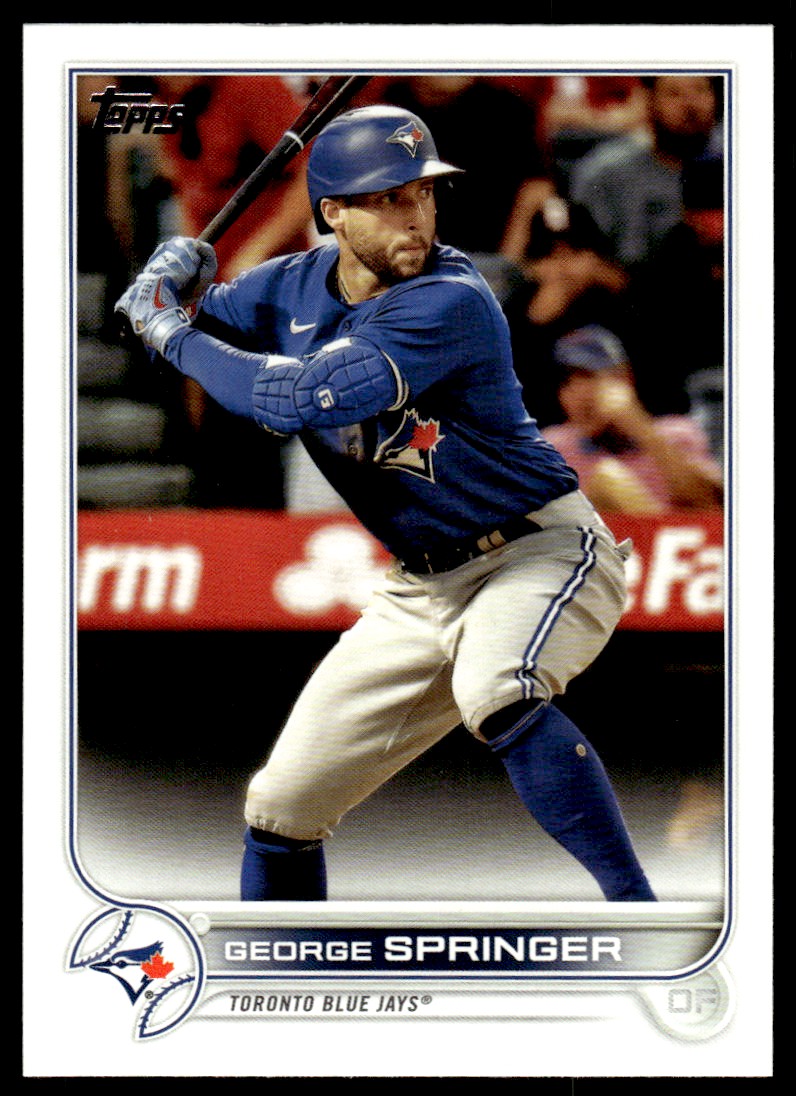 2022 Topps Baseball Card George Springer #361 card front image