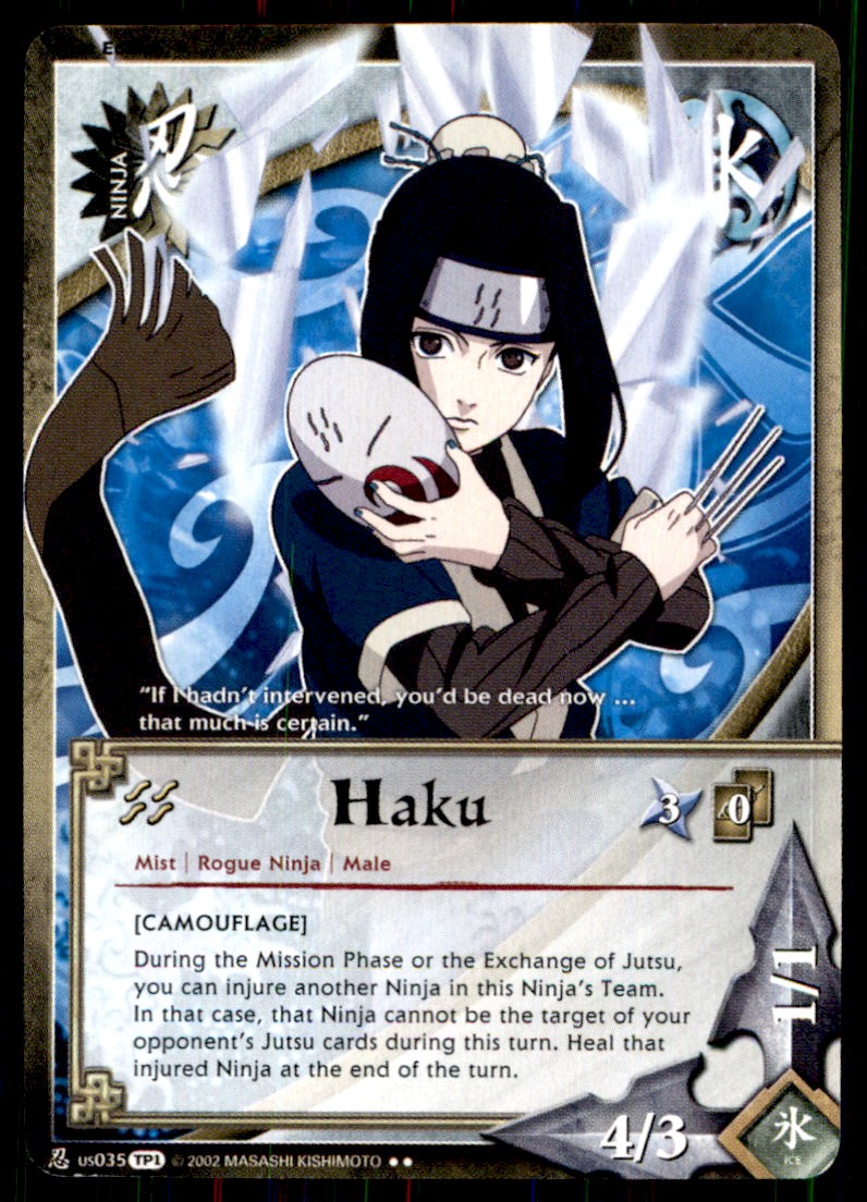 narutocardgame ナルト　白　haku 初期 Naruto CCG Haku #US035 Near Mint | eBay
