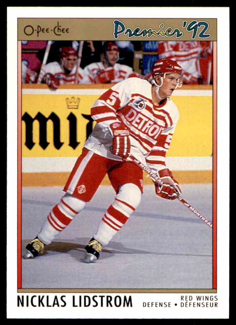 1991-92 O-Pee-Chee Premier Nicklas Lidstrom #117