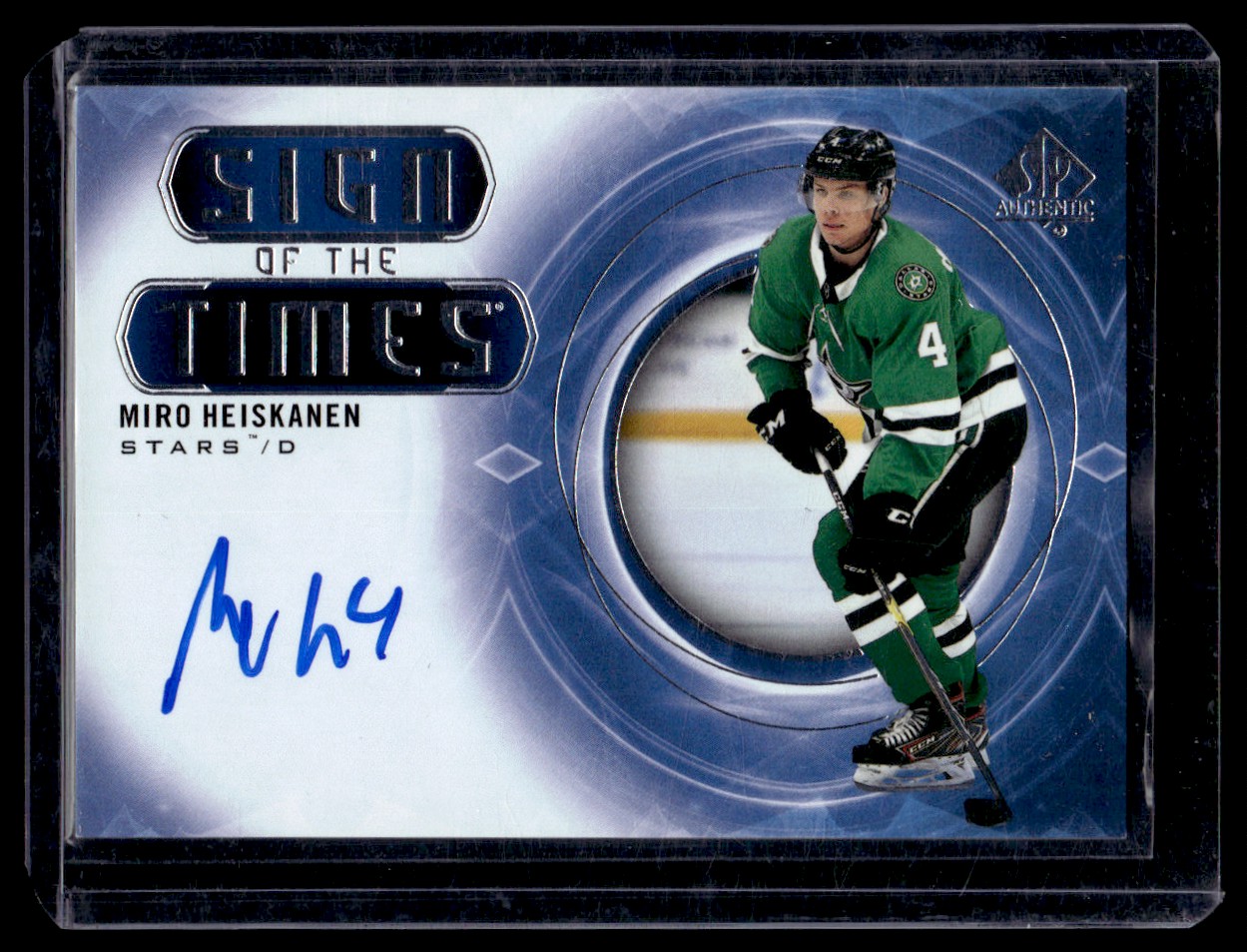 2020-21 SP Authentic Sign of the Times Miro Heiskanen Auto Dallas