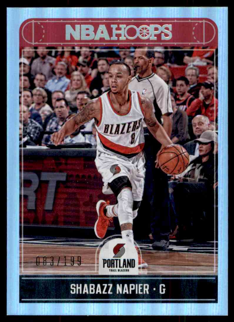 2017-18 NBA HOOPS SILVER SHABAZZ NAPIER 83/199 PORTLAND TRAIL