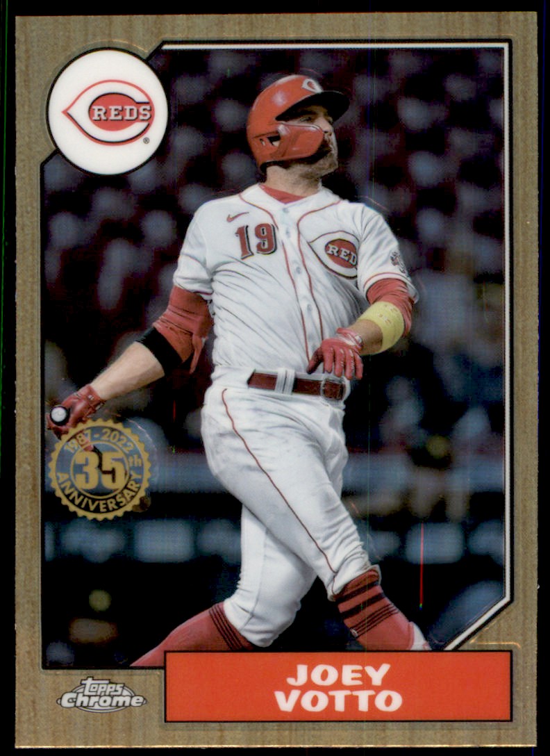 2022 Topps Chrome 1987 Baseball Refractor Joey Votto Cincinnati