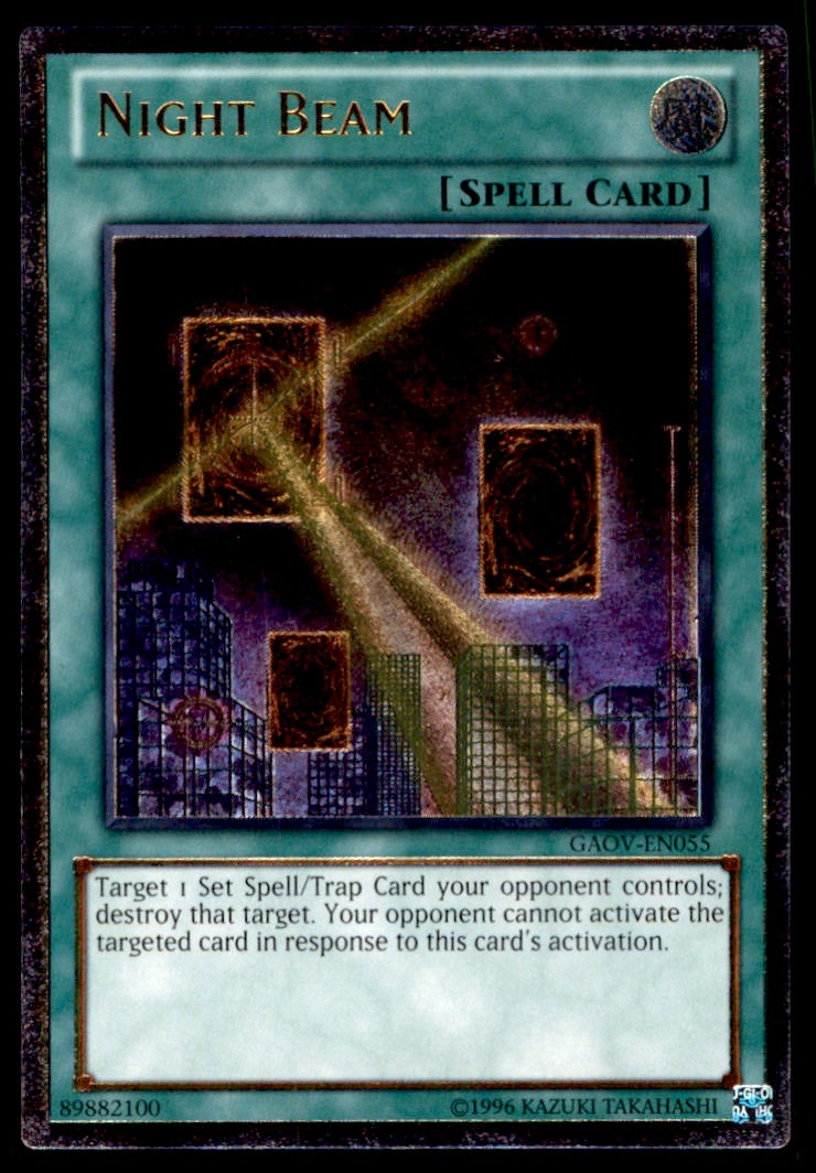 Yu-Gi-Oh! Night Beam #GAOV-EN055 Light Play