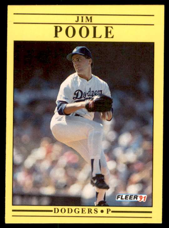 1991 Fleer Jim Poole #217