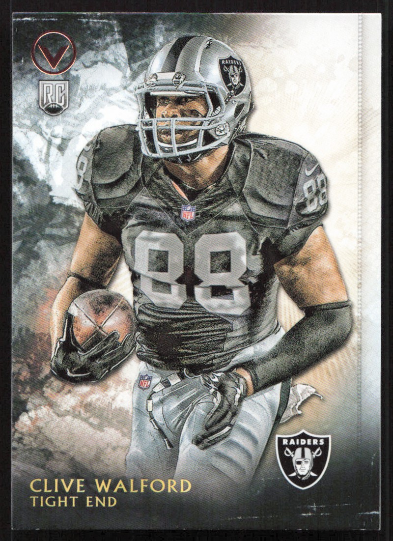 2015 Topps Valor Clive Walford Rookie Oakland Raiders #180
