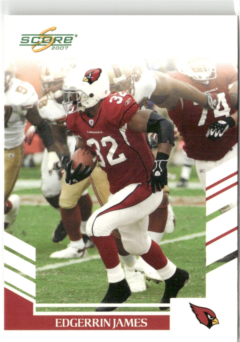 2007 Score Football Card HOF Edgerrin James Arizona Cardinals #105
