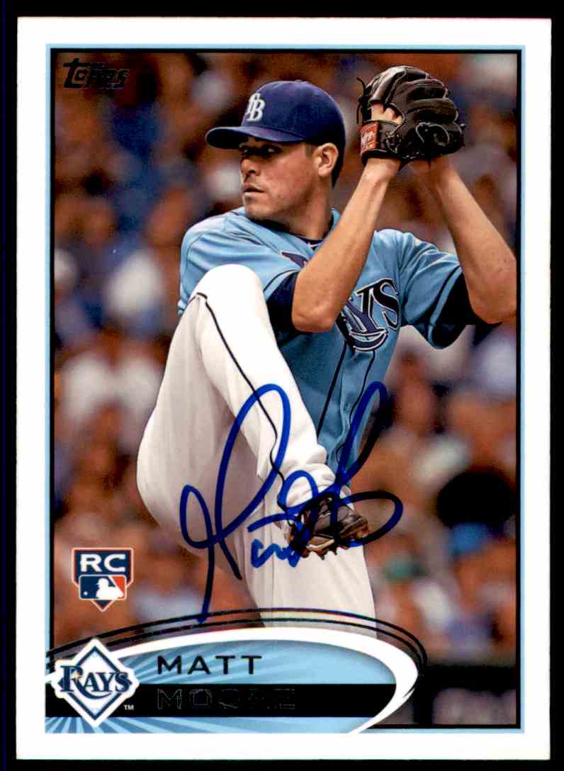 2012 TOPPS SIGNED CARD MATT MOORE AUTO RAYS #129 | eBay