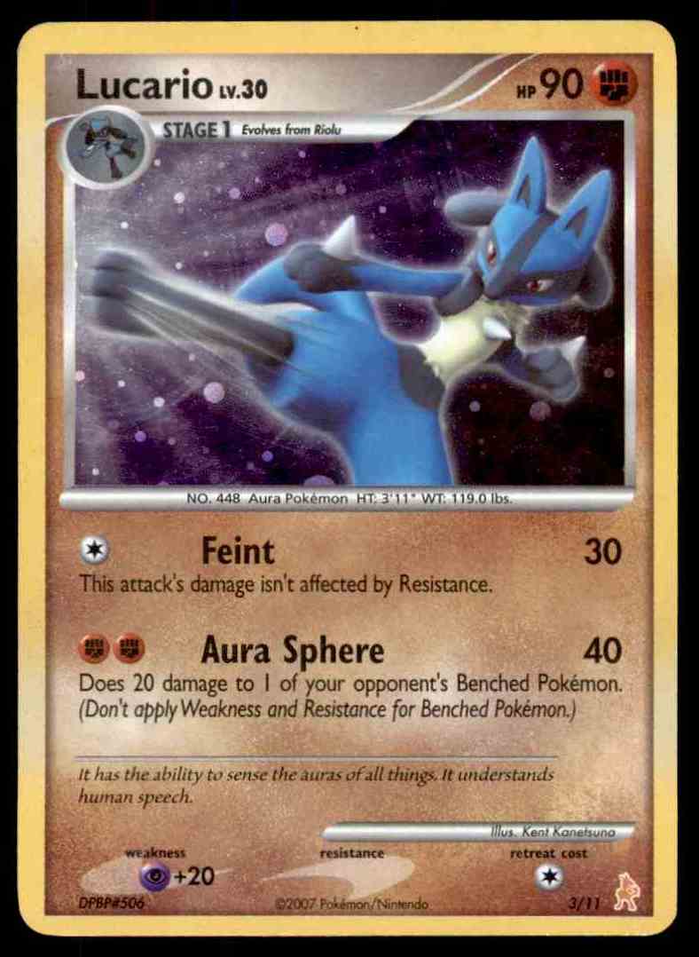 Pokemon Card Lucario Diamond & Pearl Training Kit Holo Dpbp 506 #3/11 ...