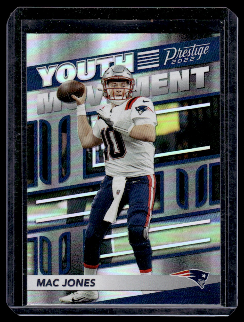 2022 Panini Prestige Mac Jones Youth Movement New England Patriots