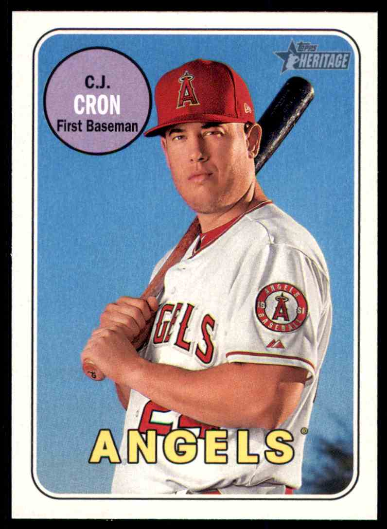 2018 Topps Heritage C.J. Cron - Los Angeles Angels #245 on Kronozio