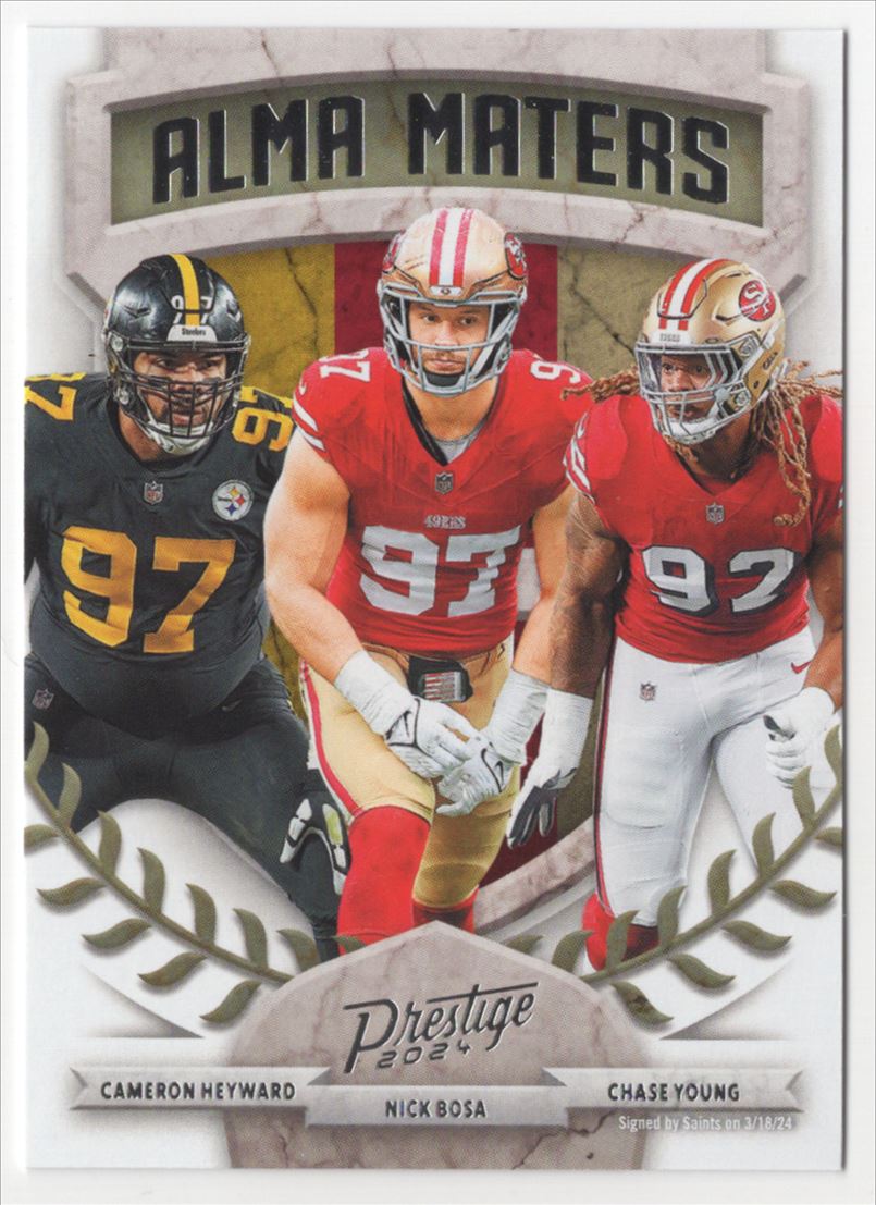 2024 Panini Prestige Alma Maters Heyward/Bosa/Young Ohio State