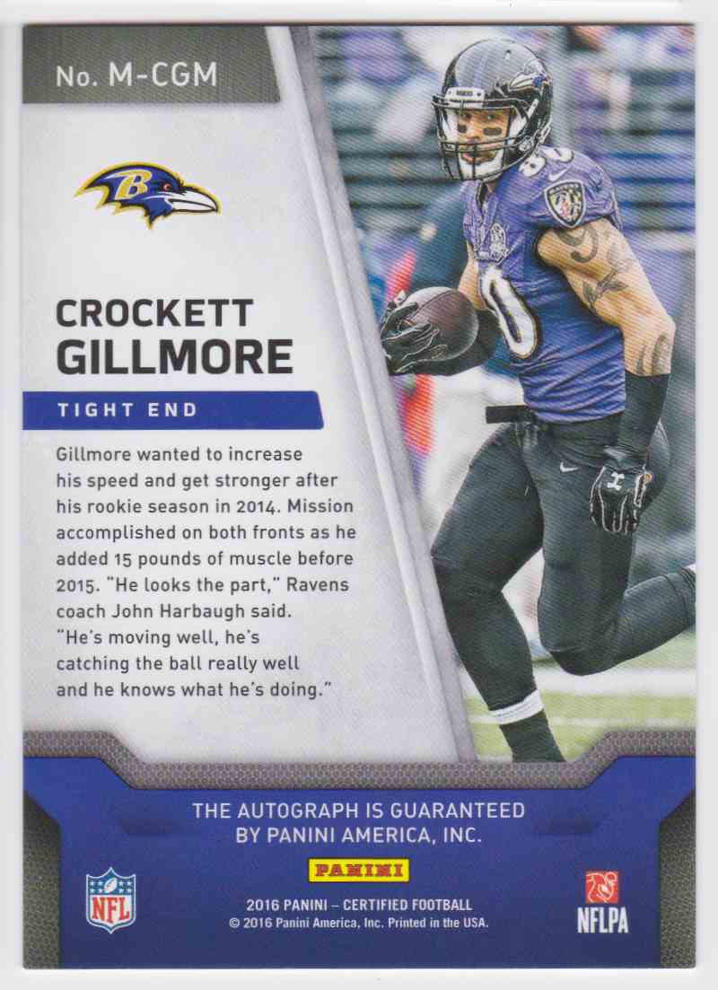 crockett gillmore jersey