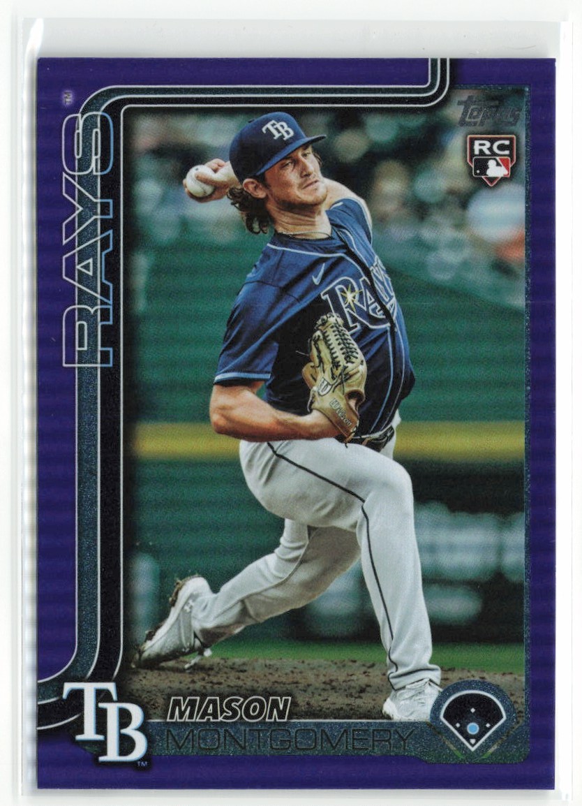 2025 Topps Series 2 Mason Montgomery #369 Purple Foil RC