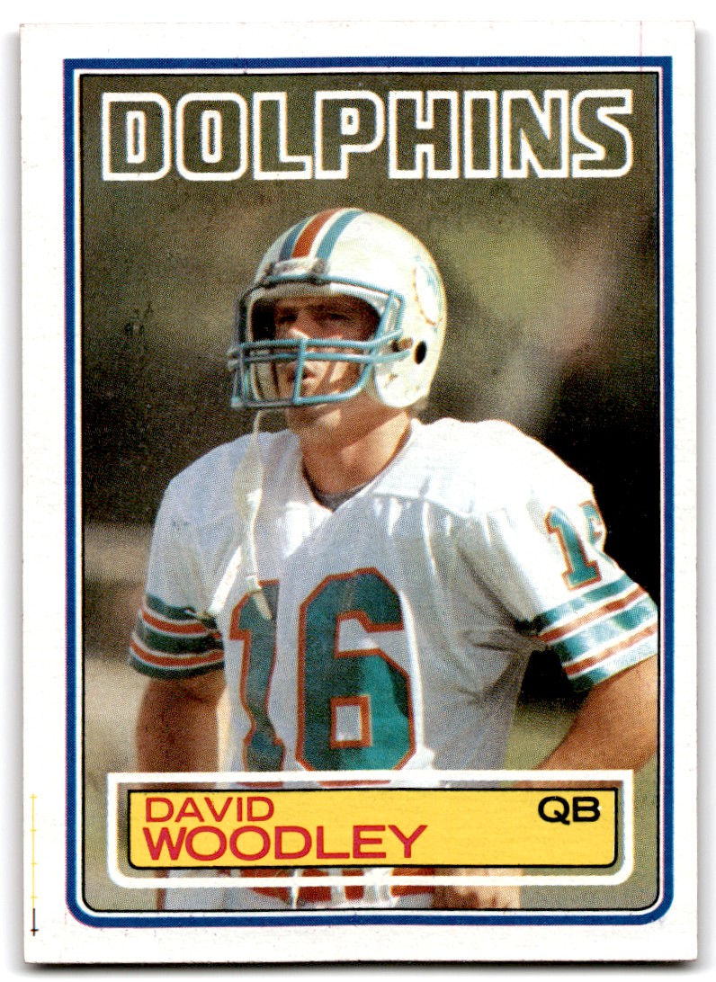 1983 Topps David Woodley #323