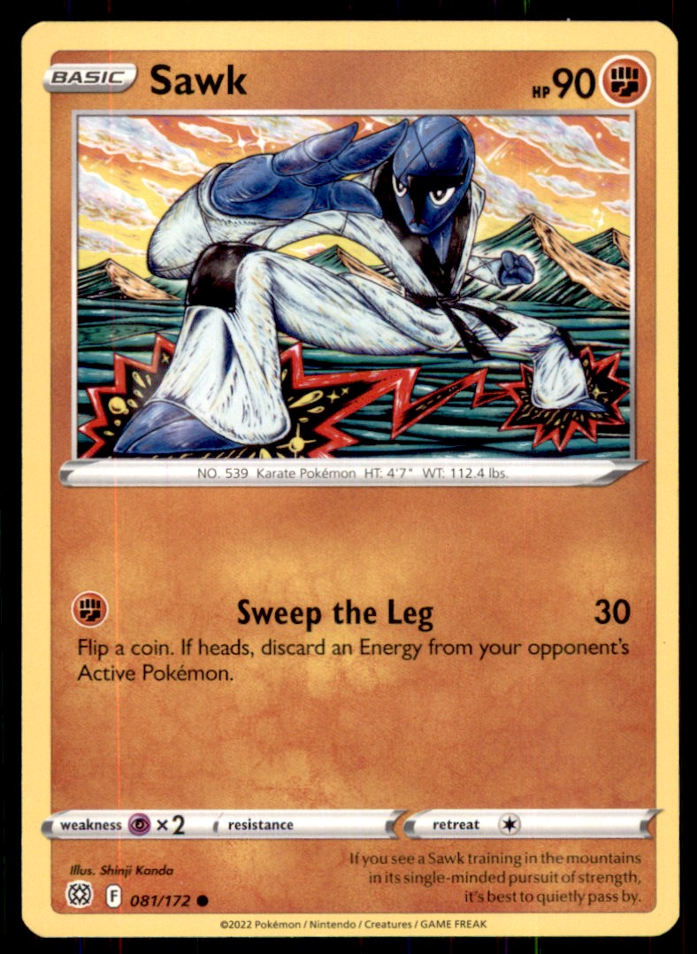 pokemon card sawk Pokemon Card Japanese Sawk 046/086 sv11W U Mirro Master Ball TCG —  ToysOneJapan main image 1