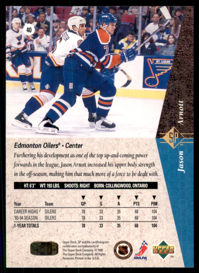 199495 Sp Jason Arnott 40 on Kronozio