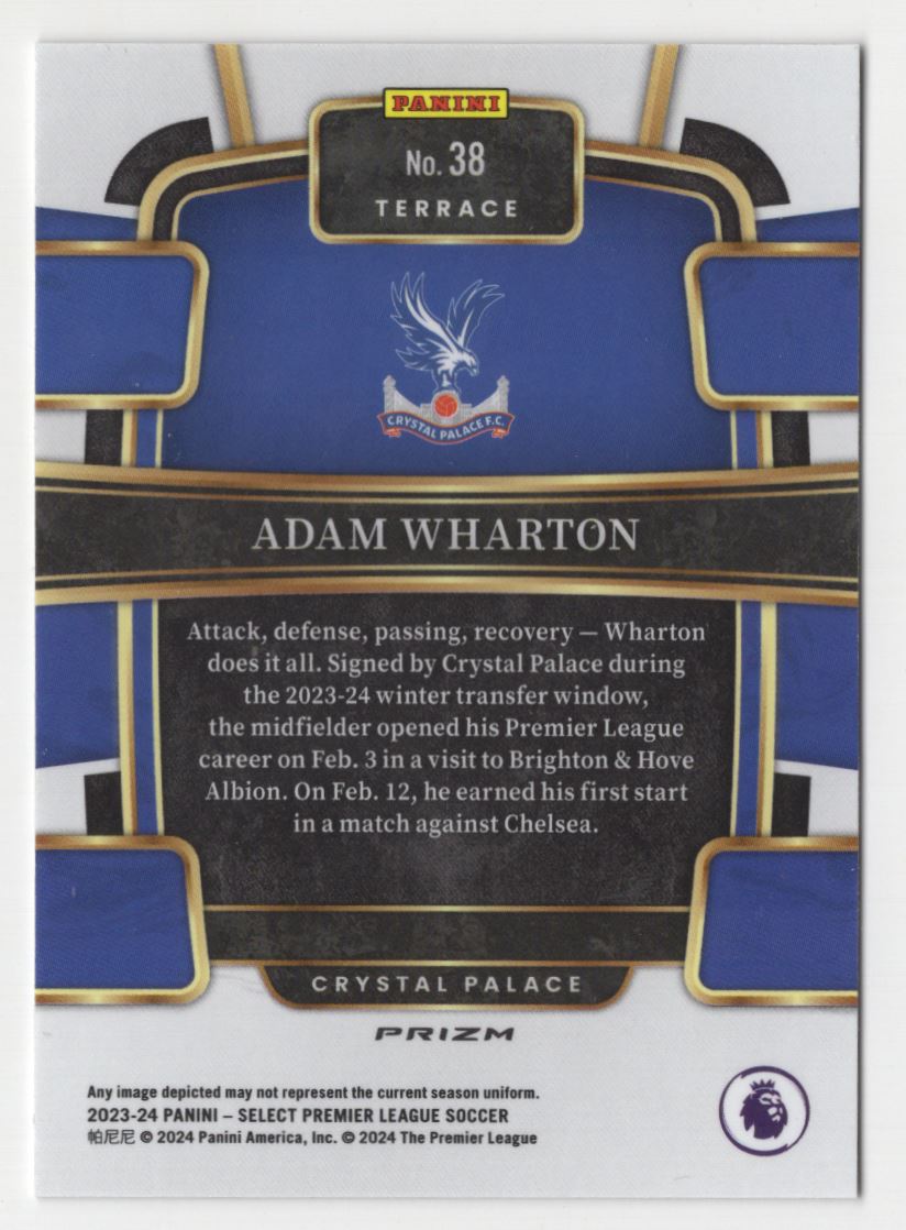 2023 Panini Select EPL Silver Prizm Adam Wharton Rookie