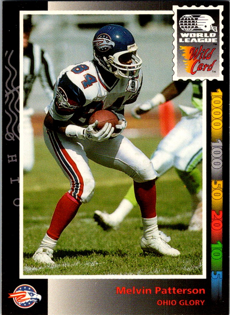 ナポレオン　PMA ACTION CARD 1992 WILD CARD WLAF MELVIN PATTERSON OHIO GLORY #35 | eBay