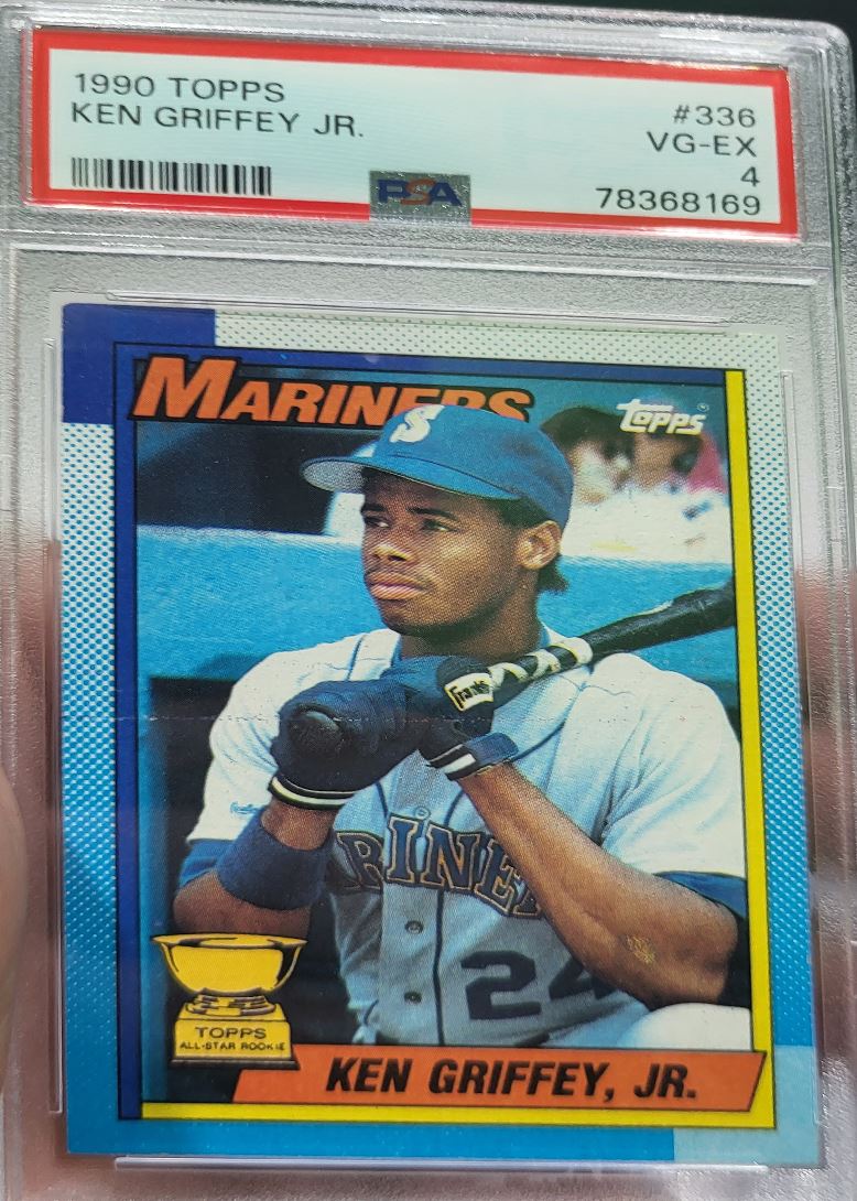 47 1990 Topps 336 Ken Griffey Jr trading cards for sale