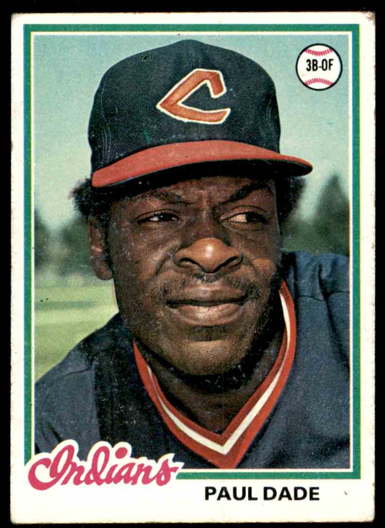1978 Topps Paul Dade RC #662 card front image